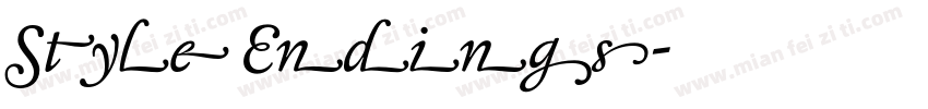 Style Endings字体转换